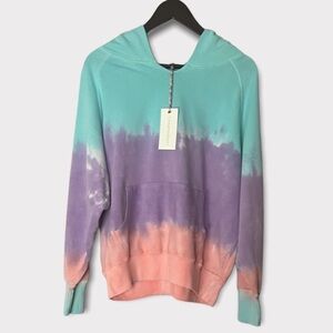 Loveshackfancy Hoodie Addison‎ Keylime Tie Dye Pullover